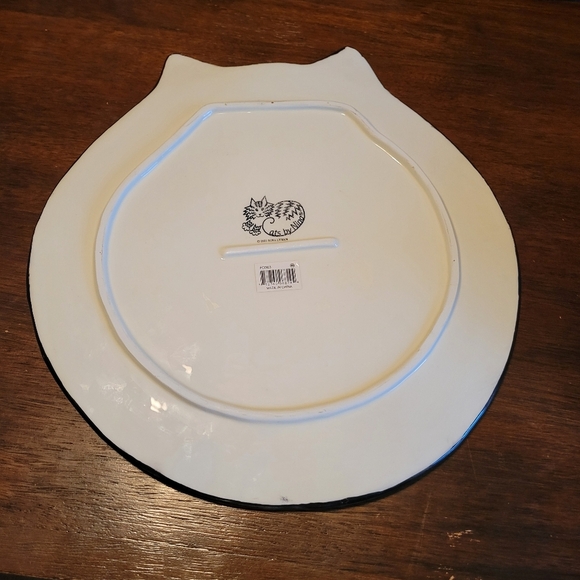 Vintage 2001 'Cats by Nina' Statement Painted Calico Decorative Plate - Picture 5 of 6